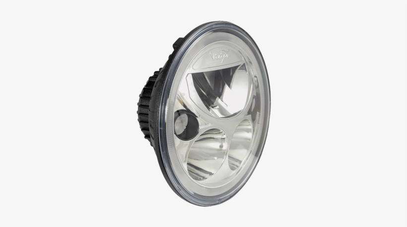 7" Round Vortex Led Motorcycle Headlight, Chrome - Classic 7 Led Headlight, transparent png download