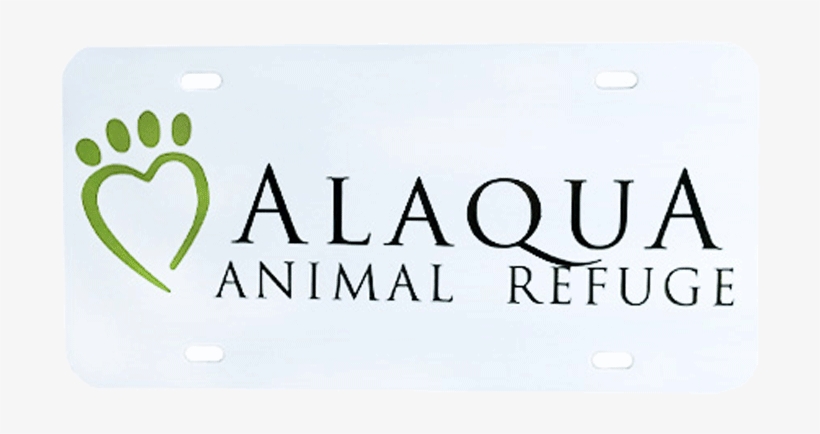 License Plate - Alaqua Animal Refuge, transparent png download