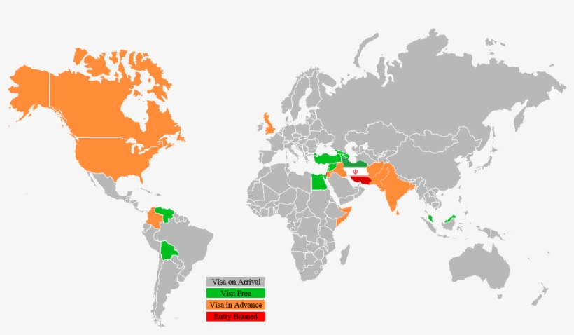 Iran Visa World Map Png Image Transparent Png Free Download On Seekpng