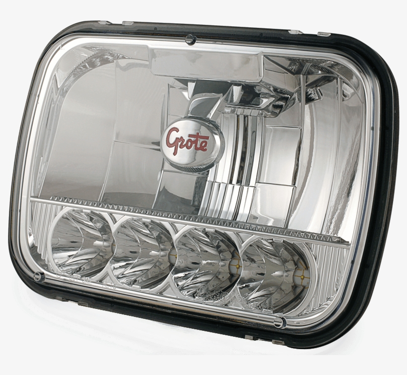 Grote Led Headlight - Grote 90951-5 5x7 Led Sealed Beam Headlights, transparent png download