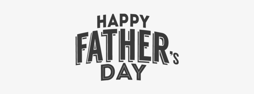 Happy Fathers Day Grey Text - Happy Fathers Day Clipart Png, transparent png download