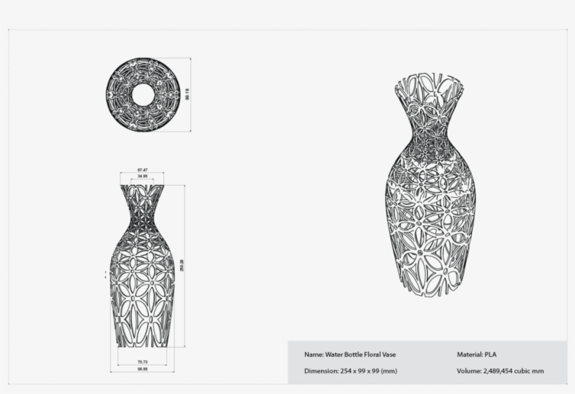 I Carefully Measured The Water Bottle So That The Vase - Water, transparent png download