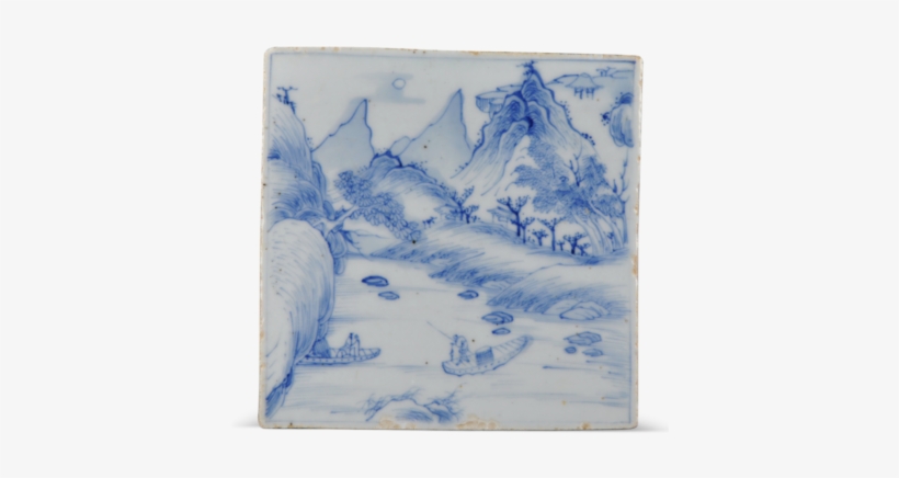 A Kangxi Period Master Of The Rocks Tile - Painting, transparent png download