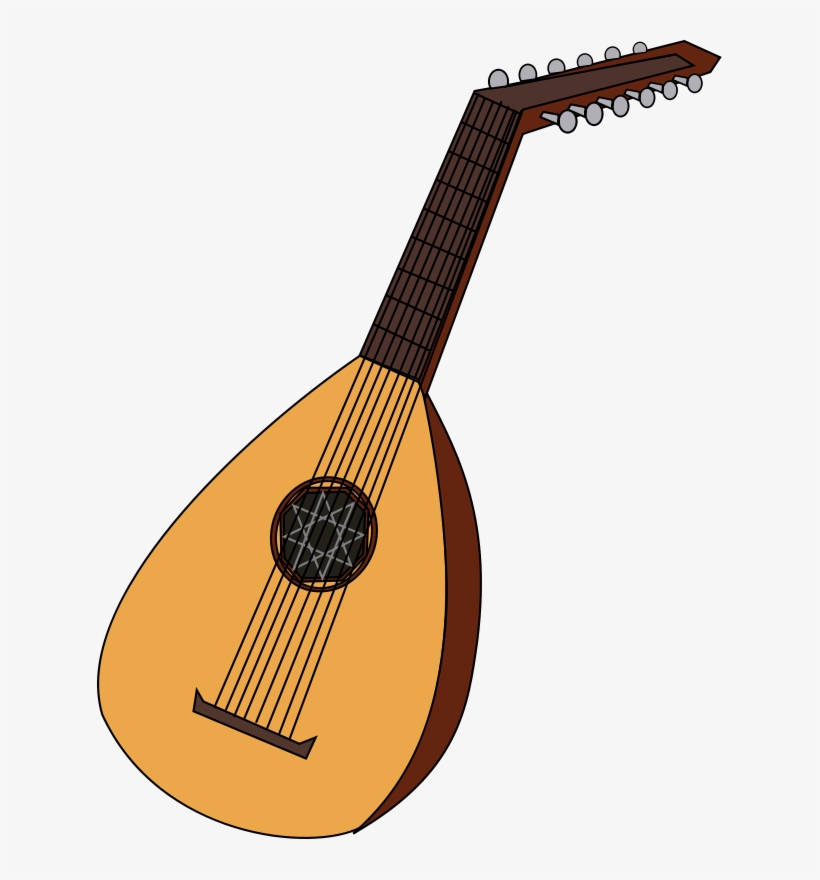Clipart Of Musical Instruments - Mandolin Clipart, transparent png download