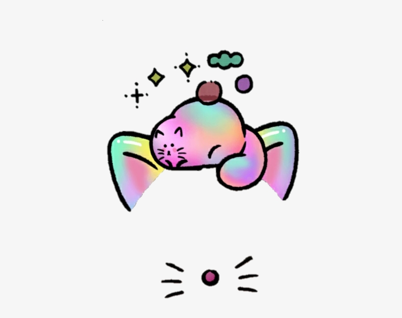 #snow #filter #cat #rainbow, transparent png download