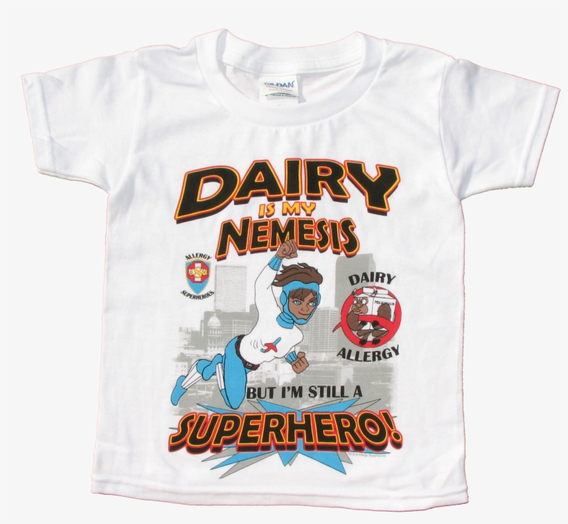 Dairy Allergy T-shirt Boy Superhero Jet Trail - Gluten Superhero, transparent png download