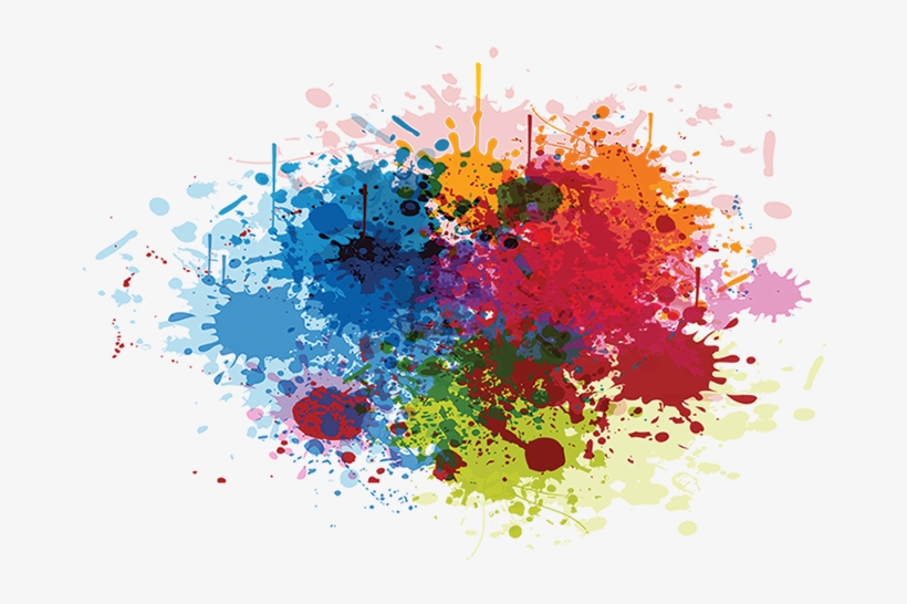 Home - Abstract Paint Wall Clock, transparent png download