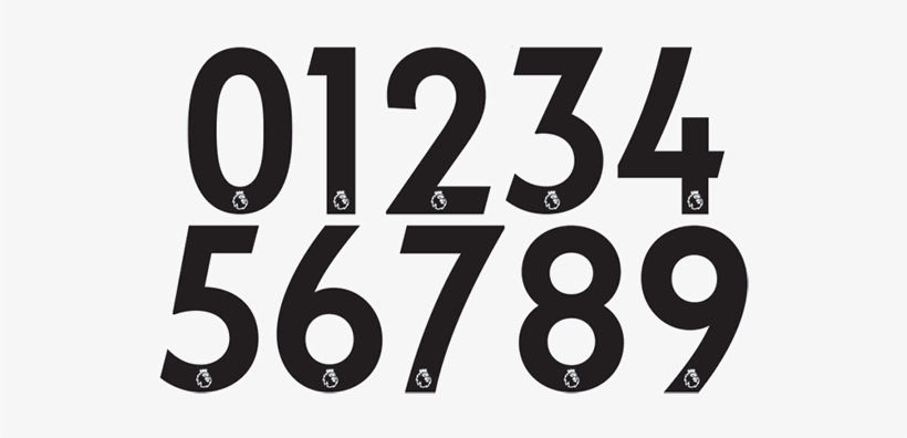 Theeblog Premierleaguetypeface3 - Premier League Logo Number, transparent png download