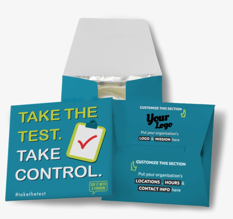 Take The Test Take Control Condom - Male Condom, transparent png download