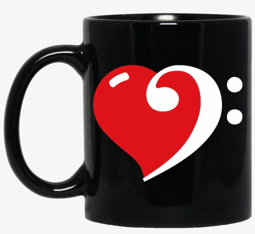 Love Bass Clef Heart Coffee Cup - Princess Are Born In July, transparent png download