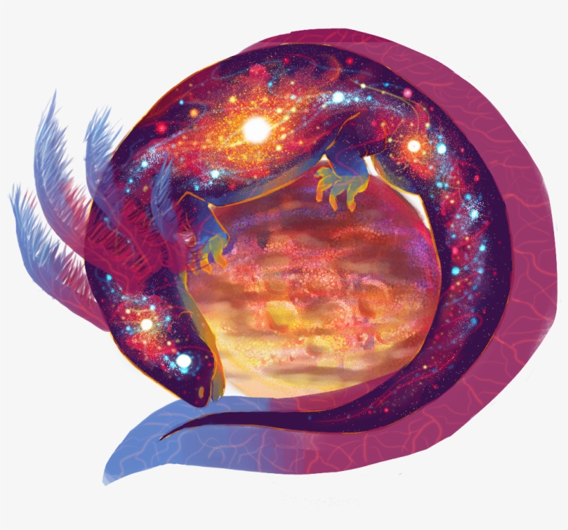 Space Axolotl, transparent png download