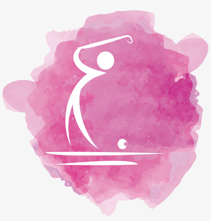 Watercolor Painting Logo Golf - Watercolor Golf, transparent png download
