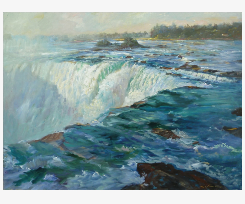 “outpouring, Horseshoe Falls” (canadian Side Of Niagara, - Complete Guide To Painting In Acrylics, transparent png download