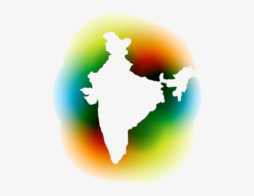 India Map Png Clipart - Indian Flag With Map, transparent png download