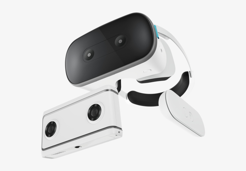 Lenovo Mirage Camera And Mirage Solo Vr Headset - Lenovo Mirage Solo, transparent png download