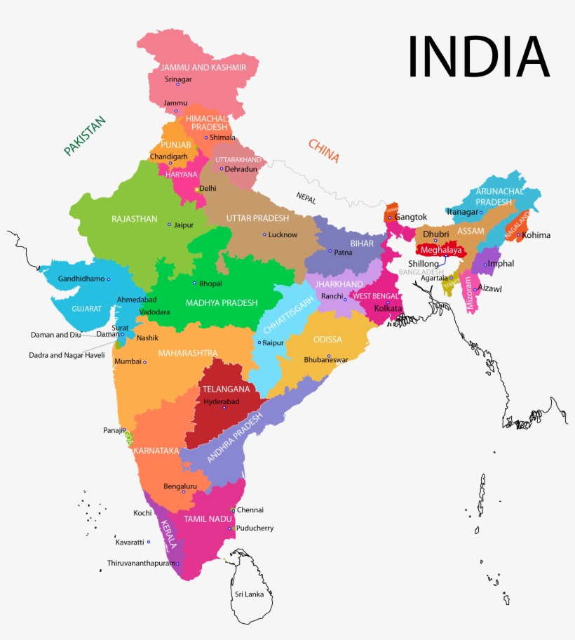 India Map Png Background Image - Kerala In India Map, transparent png download