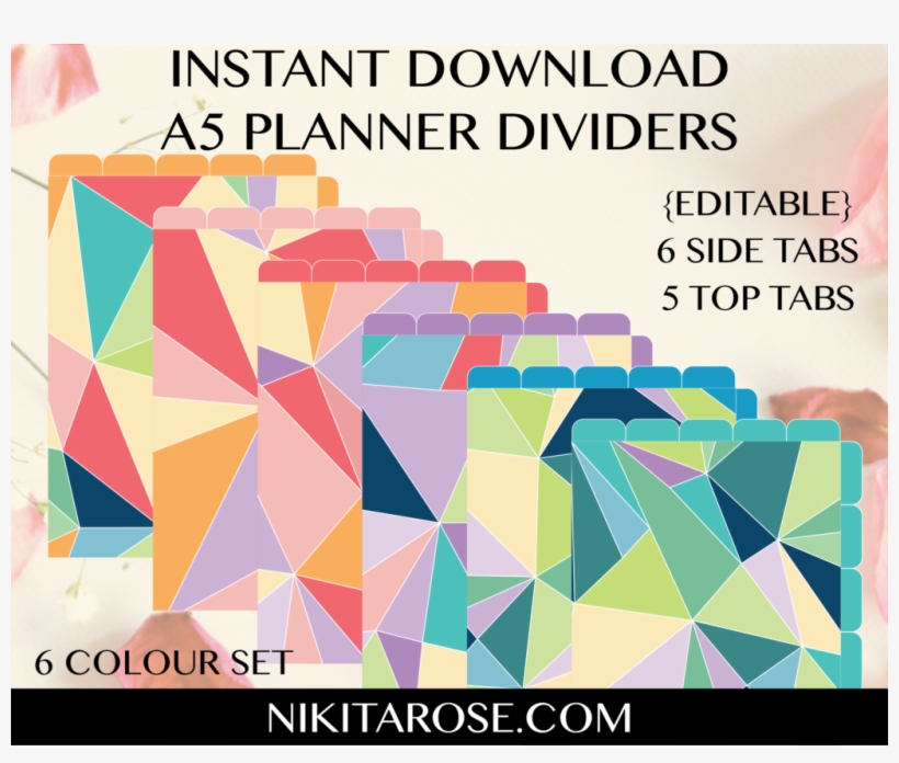 A5 Dividers - Geometry, transparent png download
