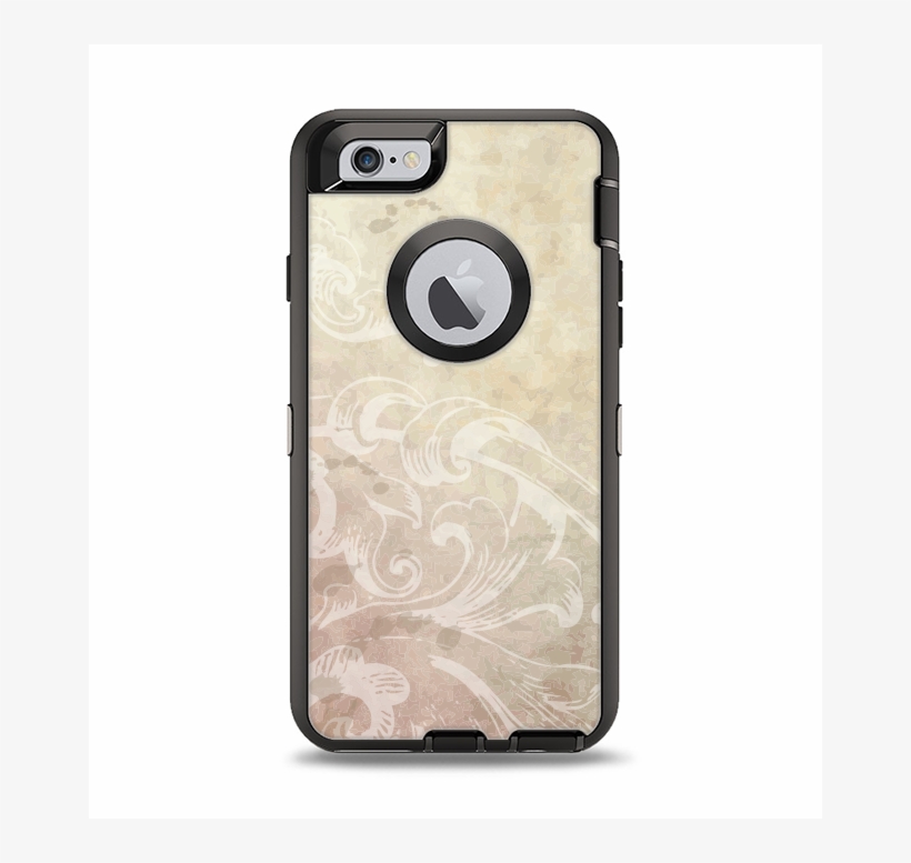 The Tan Vintage Subtle Laced Texture Apple Iphone 6 - Yellow Iphone 6 Otterbox Case, transparent png download