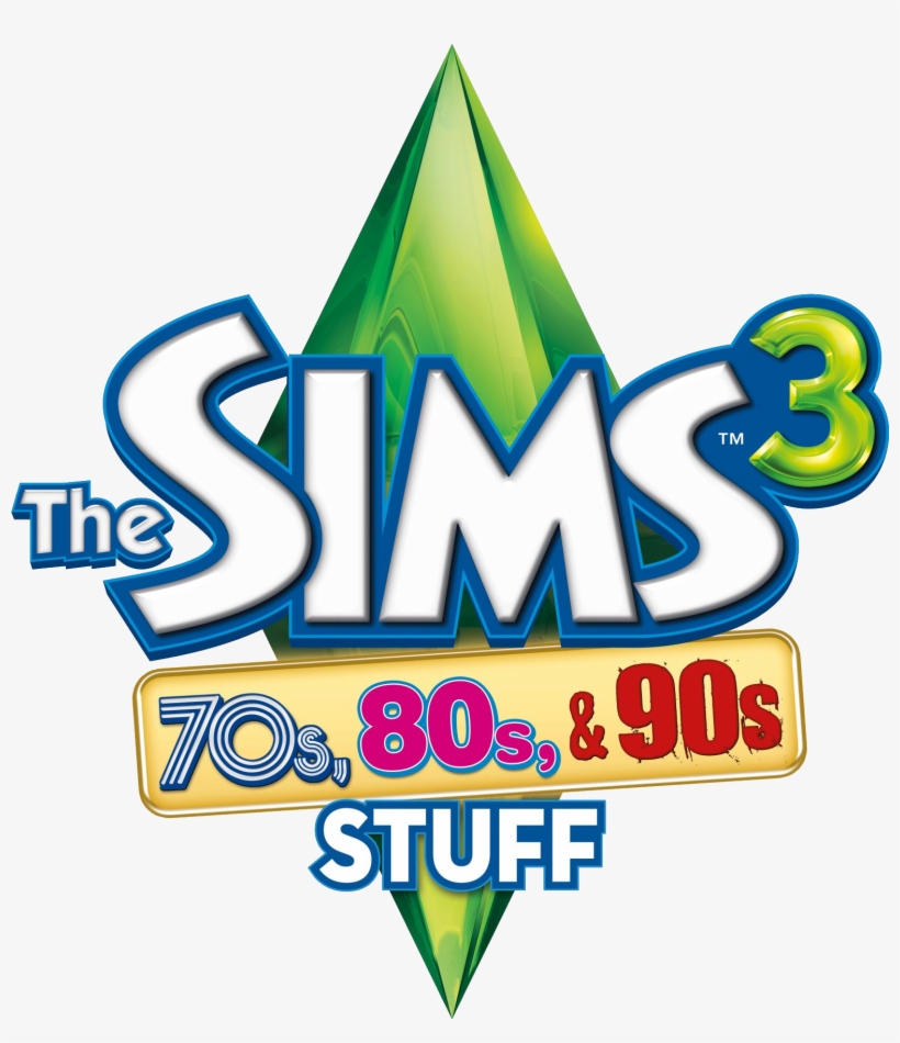 Friday, April 12, - Sims 3 70s 80s & 90s Stuff Logo, transparent png download