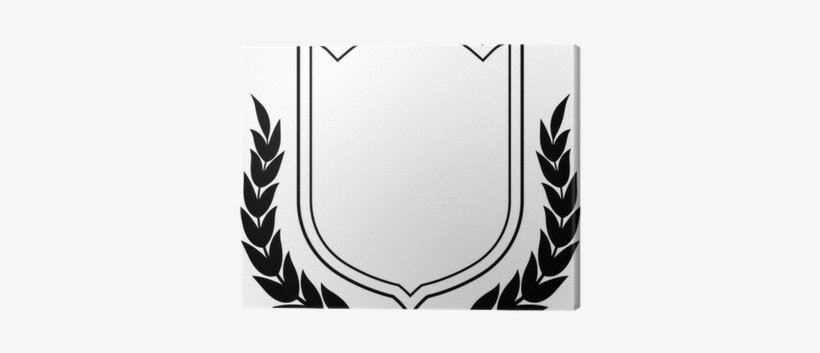 Vector Shield And Laurel Wreath Isolated Canvas Print - Wharf House Restaurant, transparent png download