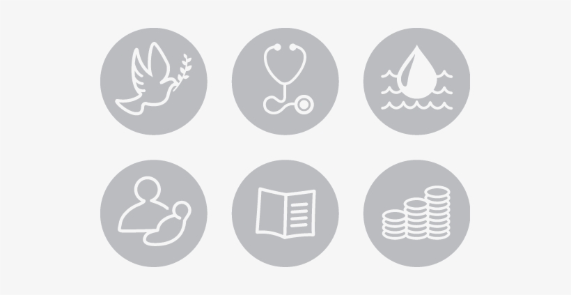 Foundation's Six Areas Of Focus - Rotary's Six Areas Of Focus Logos, transparent png download