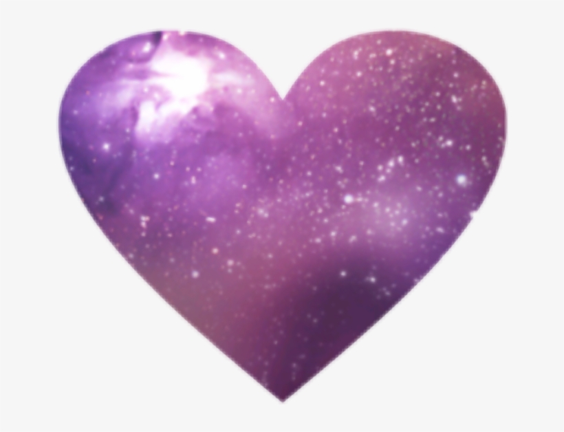 Purple Heart Galaxy Hearts Cute Pink 💕 - Galaxy Hearts, transparent png download