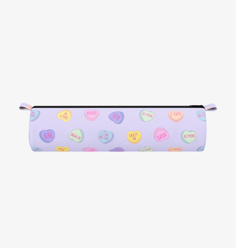 Purple Hearts Pencil Case - Wristlet, transparent png download