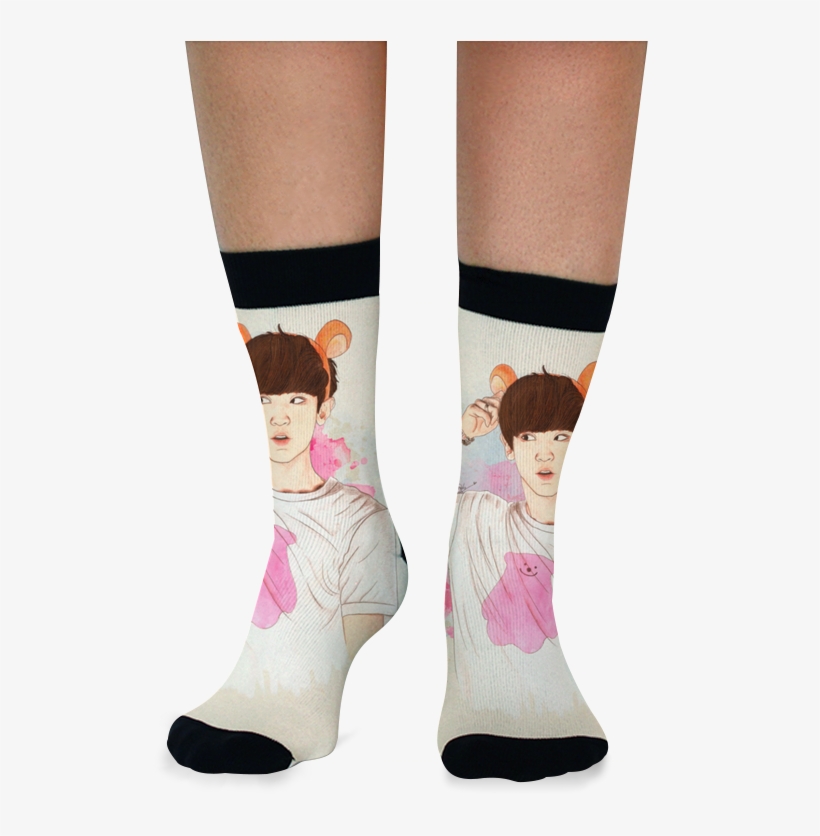 Meia Chanyeol - Cat, transparent png download