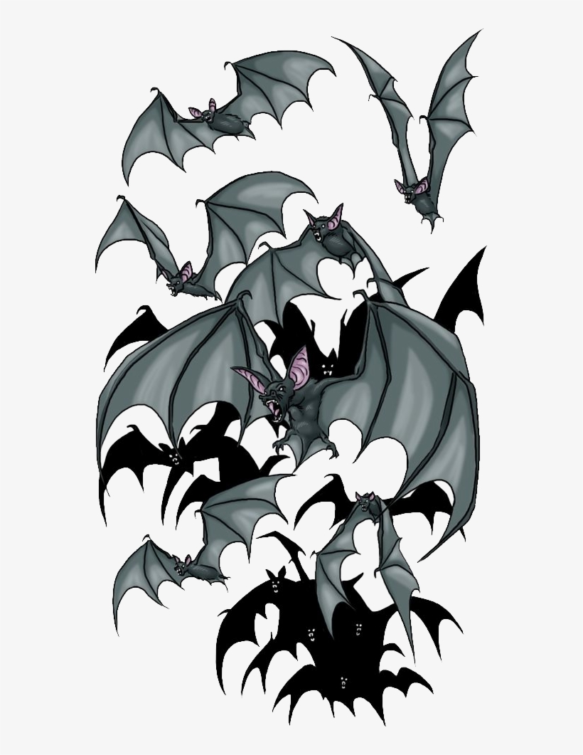 Zombie Batz - D&d 5e Swarm Of Bats, transparent png download
