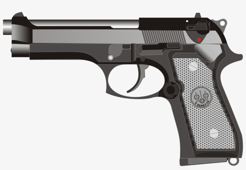 File - Beretta92 Vector - Svg - Beretta Vector, transparent png download