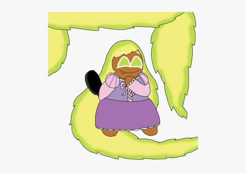 Avocado Cookie As Ra Pun Zel From Disney's Tangled - Pun, transparent png download