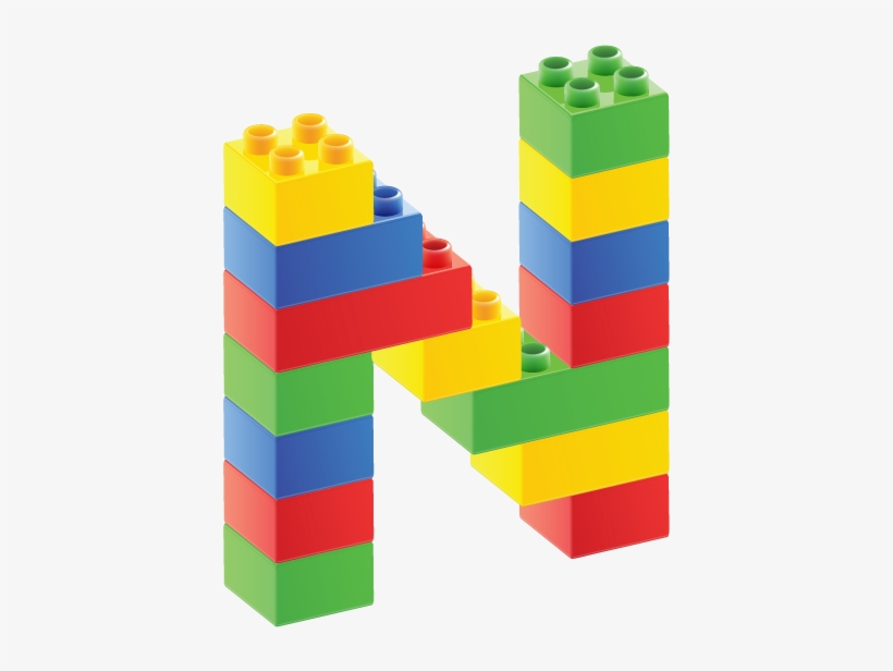 Alfabeto De Bloques Jpg Library Library - Letter N In Lego, transparent png download