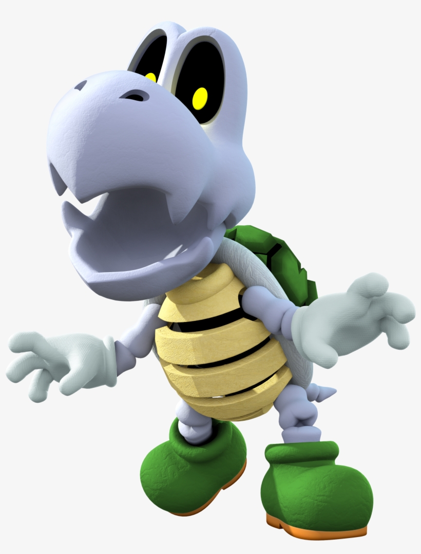 Acl Mk8 Green Dry Bones - Mario Party: Star Rush PNG Image ...