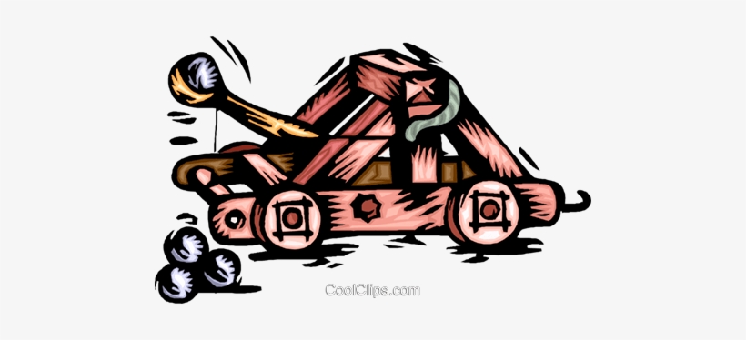 Catapult Royalty Free Vector Clip Art Illustration - Katapult Clipart, transparent png download