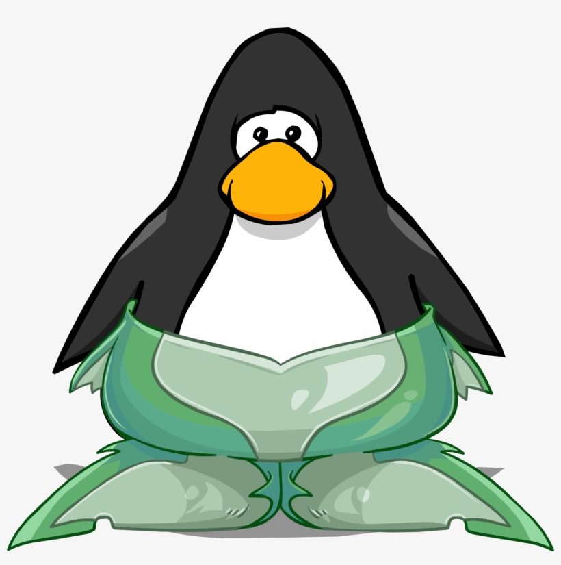 Merguin Fin On A Player Card - Club Penguin Sweaters, transparent png download