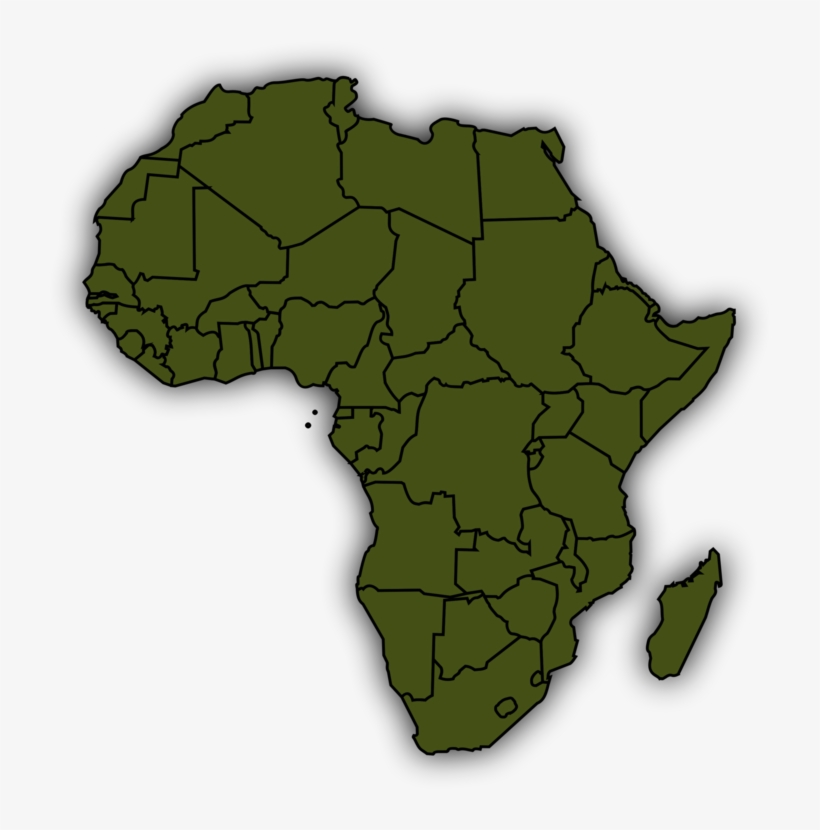 Africa World Map Globe Vector Map - Africa Map Png, transparent png download