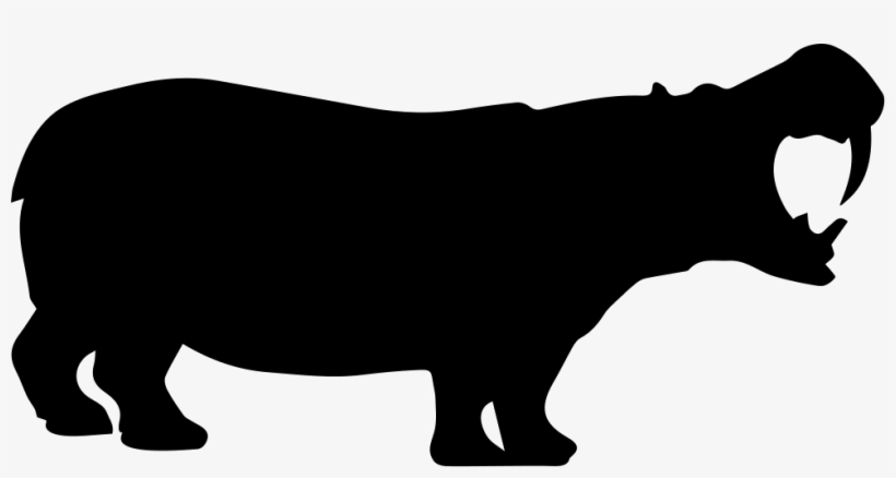 Shape Png Icon Free Download Onlinewebfonts Com - Hippo Silhouette Png, transparent png download