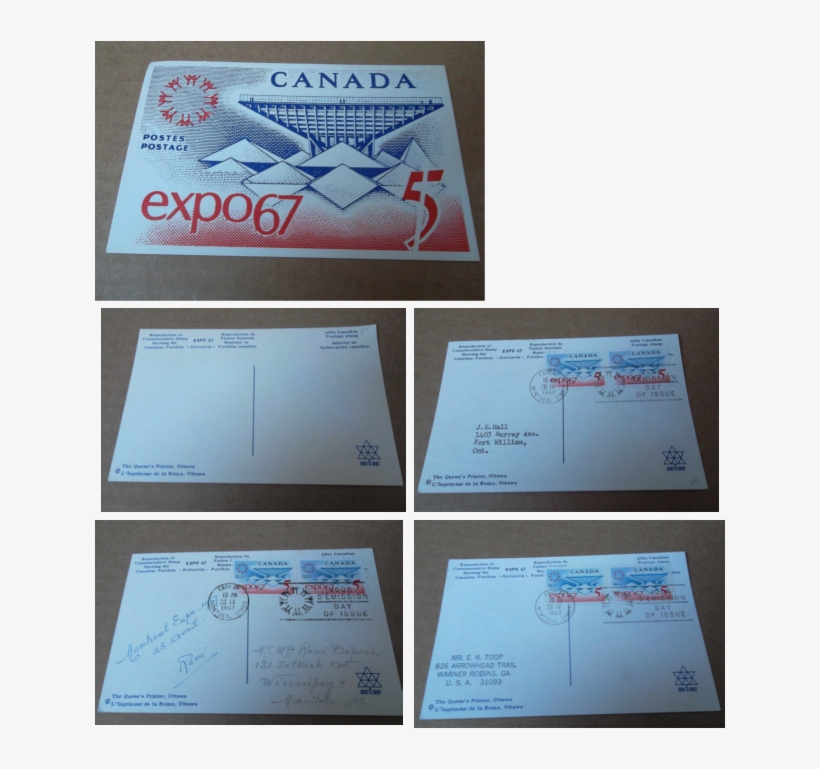 Come With Either 2 Cancelled Stamps On The Back, Or - 1967 Expo Silver Bar And Stamp Set (50 Years Old), transparent png download
