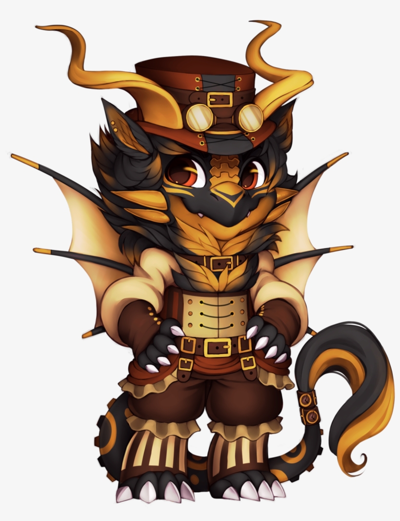Steampunk Dragon - Furvilla Beast Dragon, transparent png download