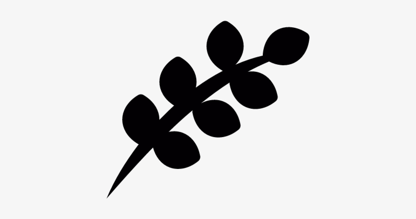 Twig With Leaves Vector - Leaves Svg, transparent png download