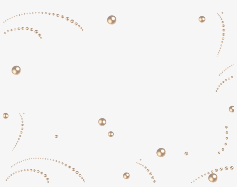 More Like Golden Swirls Border Png By ~melissa - Pearls Transparent Pearl Background Png, transparent png download