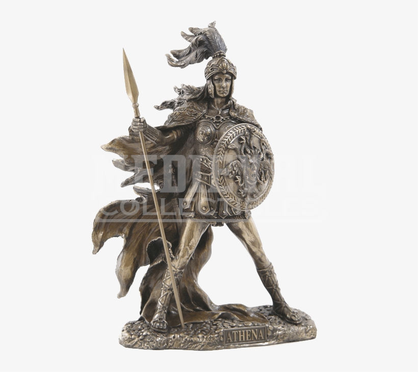 Goddess Of Wisdom And War Statue - Athena Statue, transparent png download