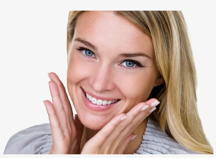 Beautiful Smile With Braces, transparent png download