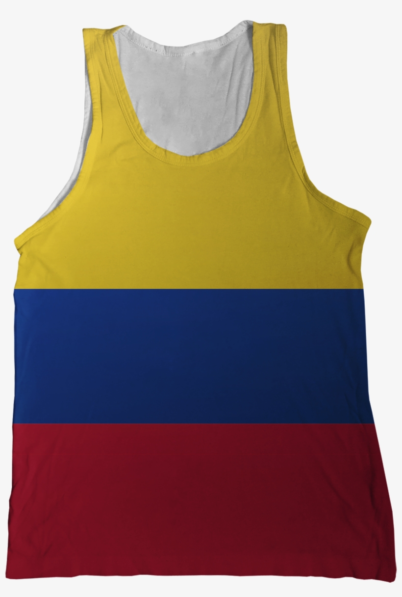 Colombia Flag Tank Top - Colombia, transparent png download