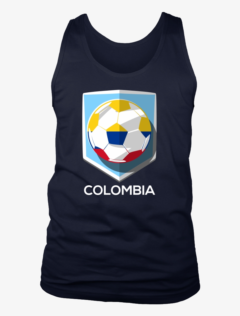 Colombia Men's Tank Colombian Flag Men's Tank Football - Shirt, transparent png download