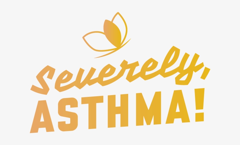 Severely Asthma Logo Yellow Twitter - Asthma, transparent png download