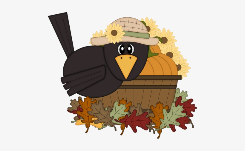 Autumn Harvest-wok - Fall Crow Clip Art, transparent png download