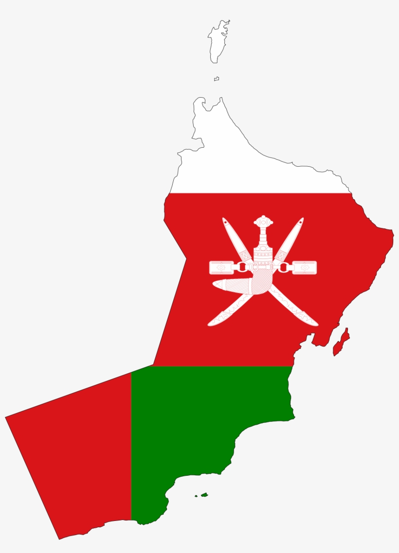 Big Image - Oman Map Clip Art, transparent png download