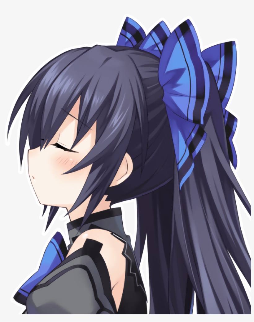 Hd Noire-noire Kiss Side - Hyperdevotion Noire Goddess Black Heart Noire, transparent png download