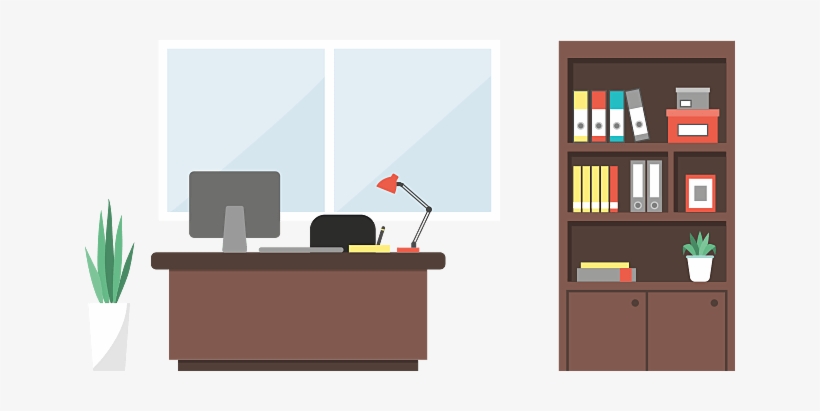 Office Room Png - Bookcase, transparent png download